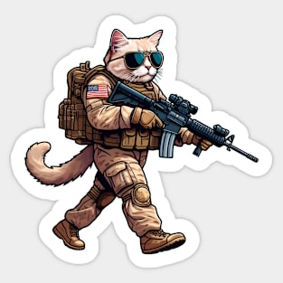 Tactical Cat Sticker